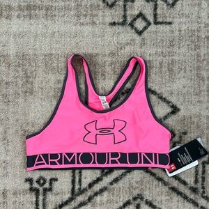 Pink sports bra